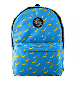 Banán mintás kék hátizsák