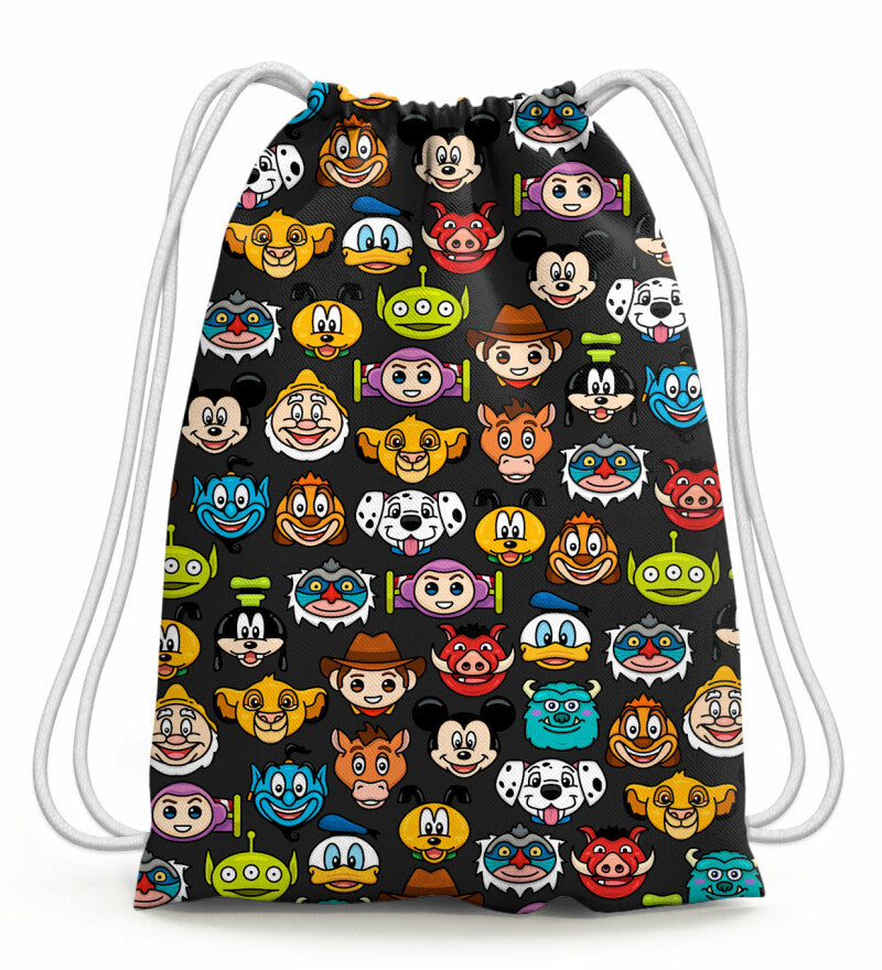 Cartoon emoji mintás tornazsák