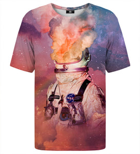 Űrhajós mintás póló