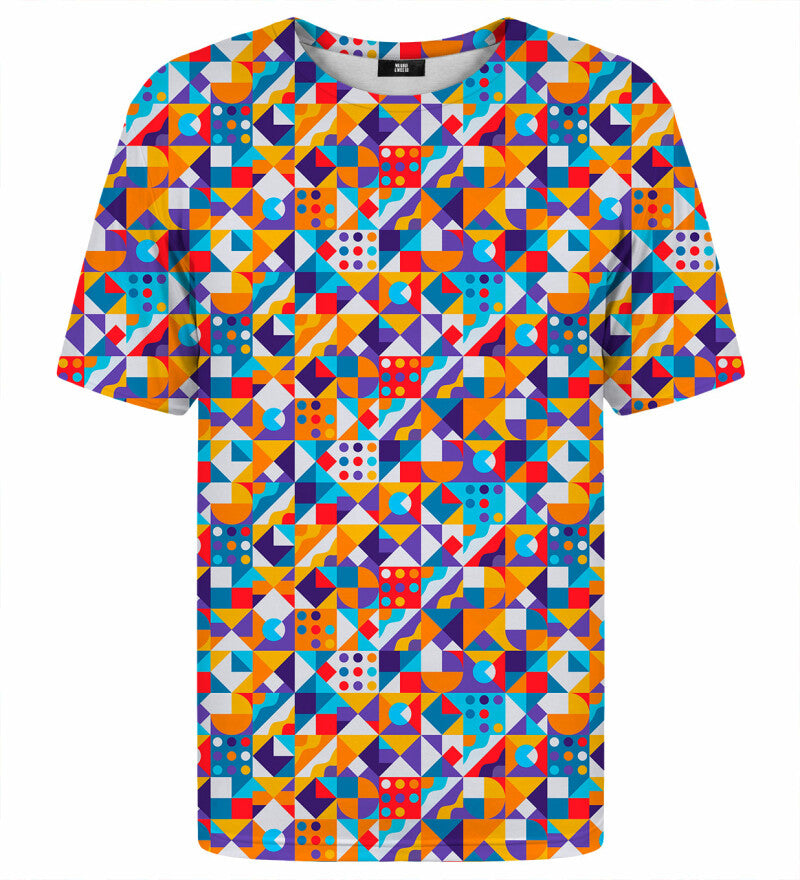 Geometrikus mintás póló