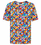 Geometrikus mintás póló