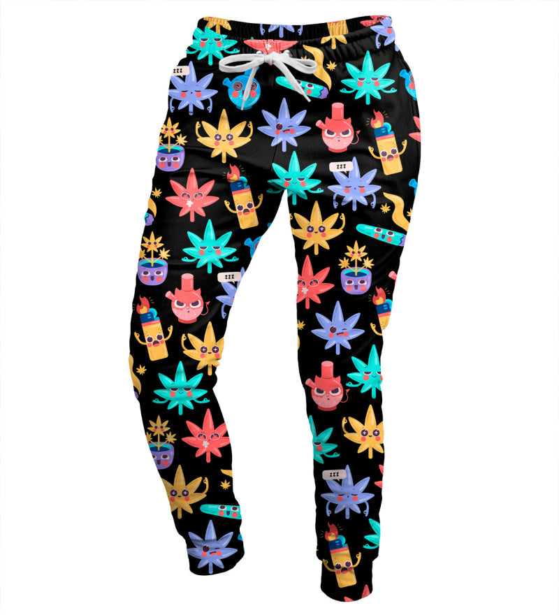 Weedmoji mintás tréning nadrág