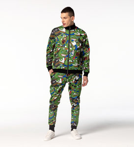 Pepe memes mintás szett férfi modellen