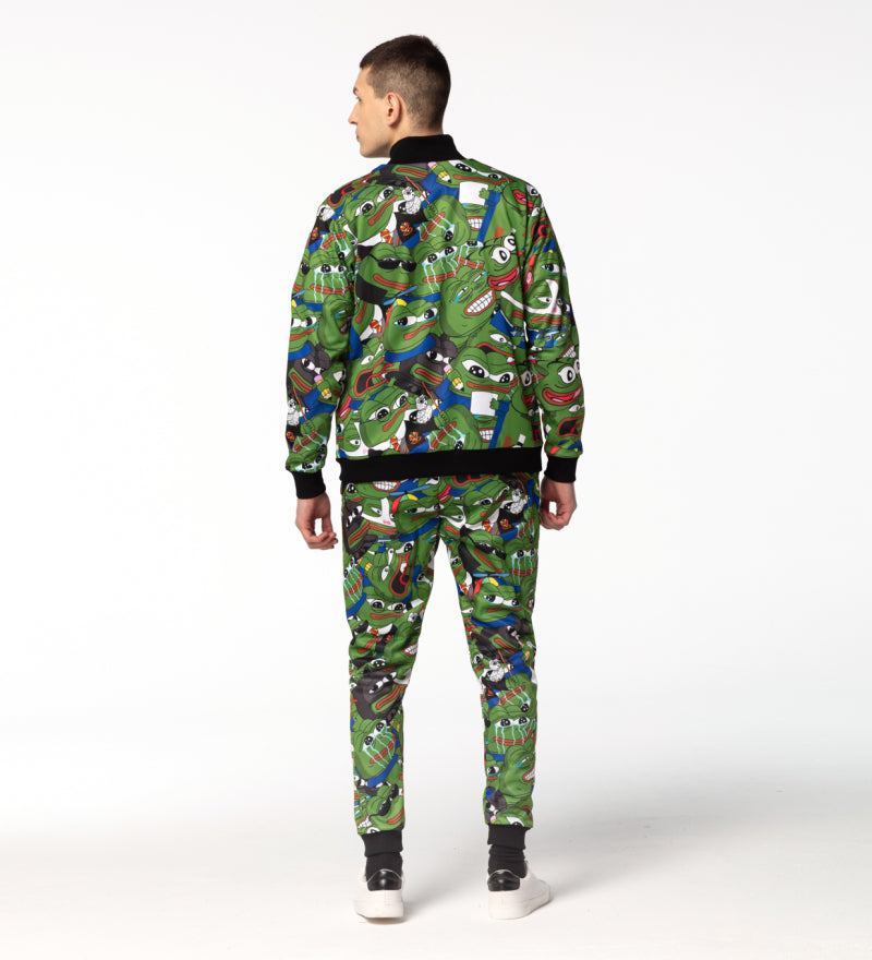 Pepe memes mintás szett férfi modellen