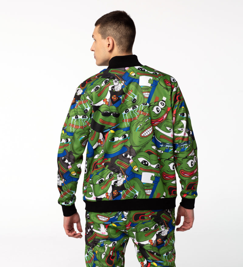 Pepe memes mintás szett férfi modellen