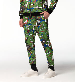 Pepe memes mintás szett férfi modellen