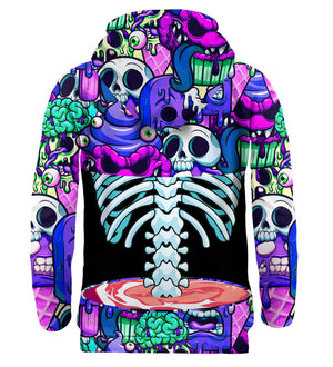 Zombie Ice Cream Skeleton pulóver