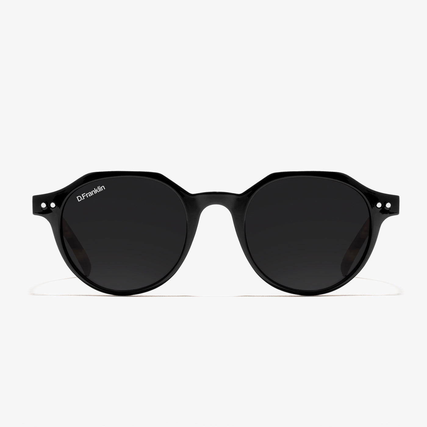 Fekete kerek szögletes D.Franklin napszemüveg Ultra Light Black