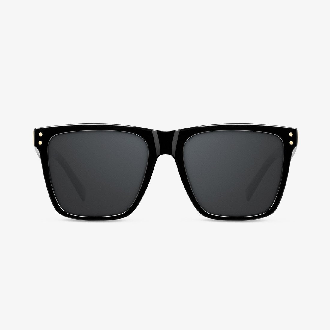 Fekete szögletes fekete lencsés D.Franklin napszemüveg Roosevelt Black