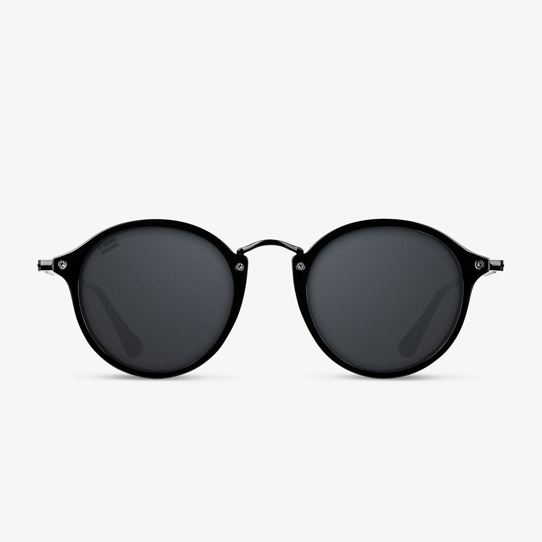 Fekete kerek D.Franklin napszemüveg TR90 Black