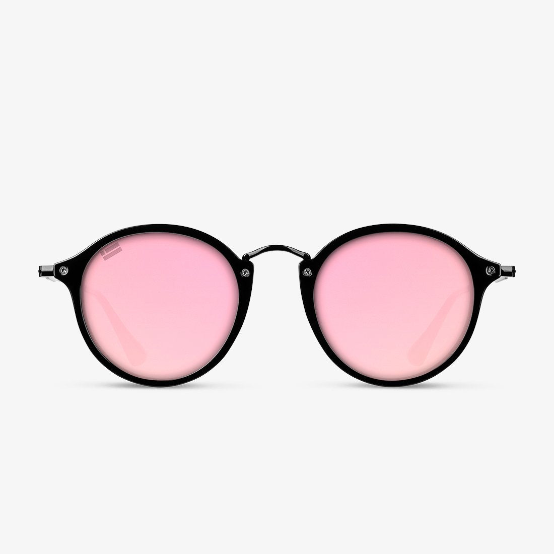 Fekete kerek pink lencsés D.Franklin napszemüveg Roller TR90 Pink