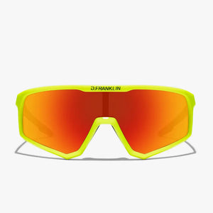 D.Franklin Hurricane Lime/Red sport napszemüveg