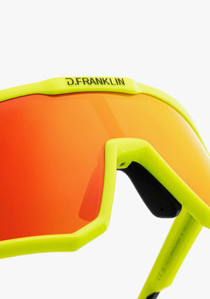 D.Franklin Hurricane Lime/Red sport napszemüveg